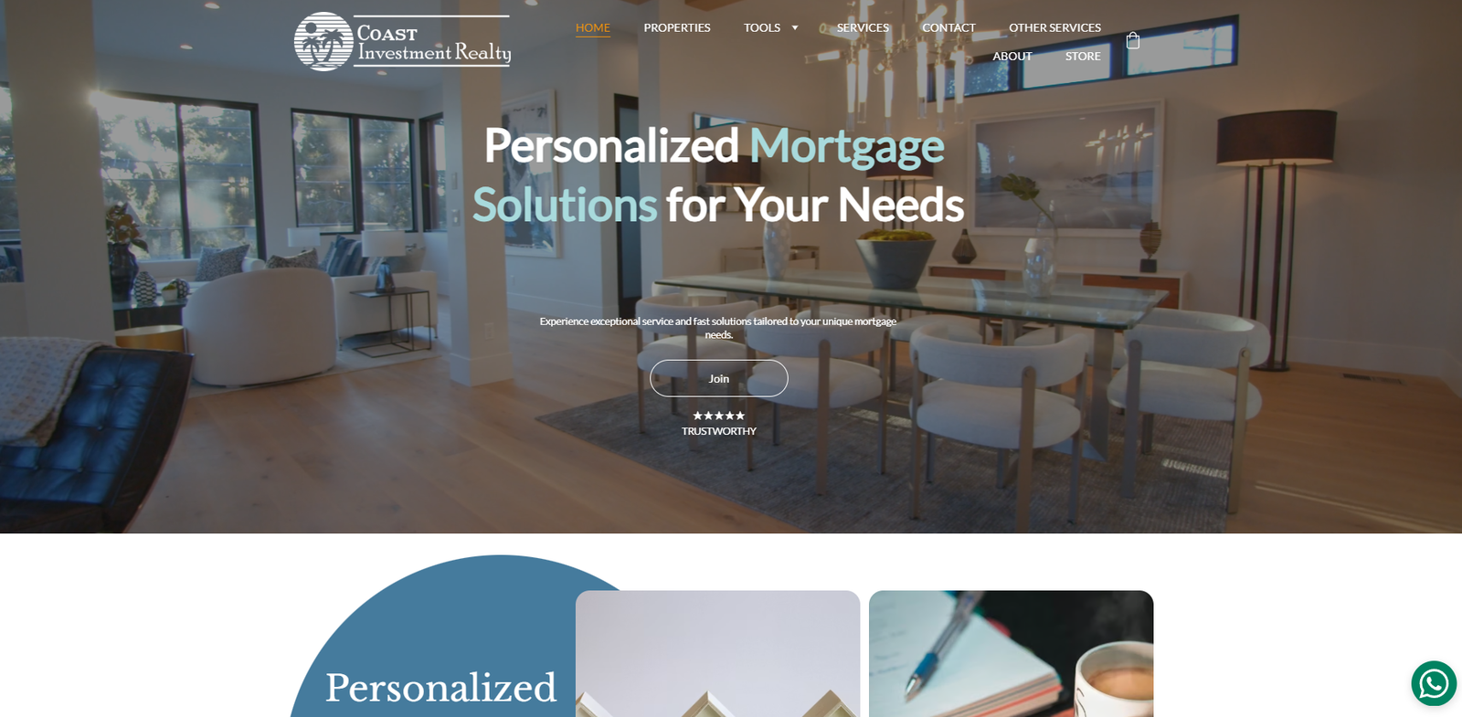 Coast Investment Realty corporate website preview
