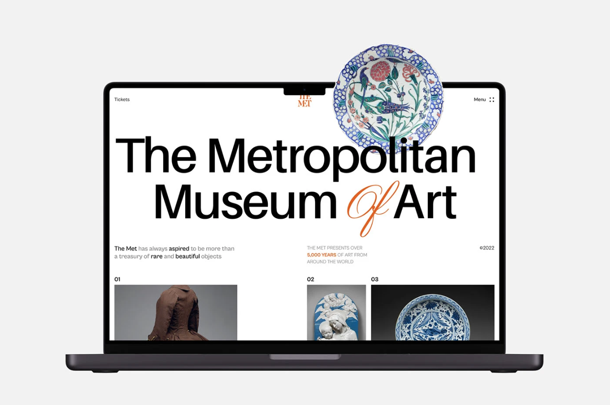 Computer showing creative web project